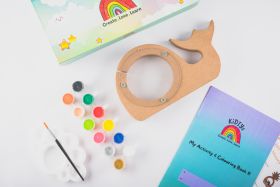 KiDIYs-Whale Piggy Bank Painting kit