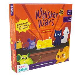 Bloomingo- Whisker Wars - Cats vs Mice | Board Game | Strategy Game for All Ages | Travel Game for 4-99 Age Group 
