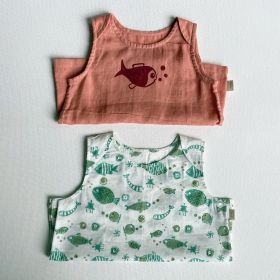 whitewater kids unisex organic koi jhabla bag -new born