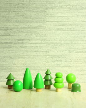 Earthytweens-Wooden Tree (Set Of 8)