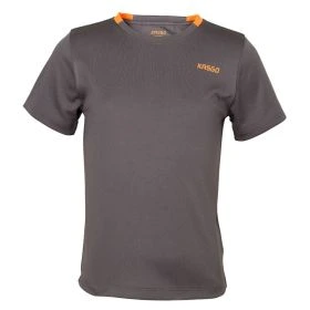 KASGO Boys Crew Neck T-shirt-Grey-3-4 Years
