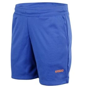 KASGO Sports Girls Shorts-Turkish Blue-3-4 Years