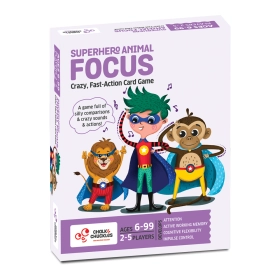 Chalk and Chuckles Superhero Animal Focus Card Game