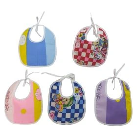 Hooper-Set of 5 - Assorted Cotton Print Bibs - 1005 M Combo P4