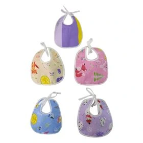 Hooper-Set of 5 - Assorted Cotton Print Bibs - 1005 M Combo P5