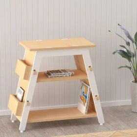 X & Y - Red Pear Bookshelf -White