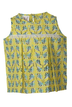 Masumi-Fish Motif - Sleeveless Top