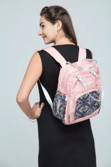 Charismomic-Being Boho on Pastel Pink Diaper Bag