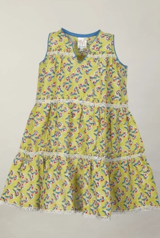 Masumi-Floral Tiered Dress