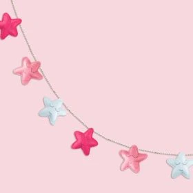 TINY SNOOZE-Star Garland – Pink