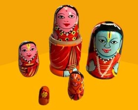 Zooplay India-Ram Darbar Nesting Doll