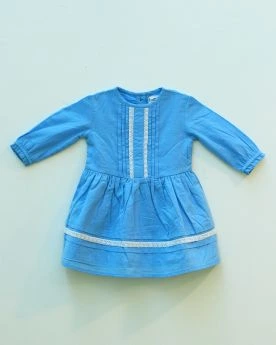 Earthytweens-Baby Blue Picnic Frock