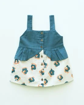 Earthytweens-Blooming Night Floral Frock