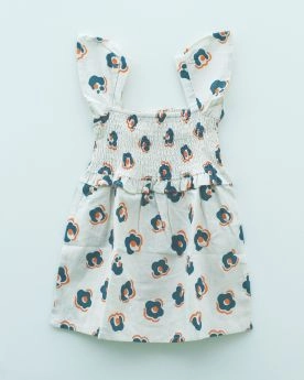 Earthytweens-Whimsical White Floral Dress