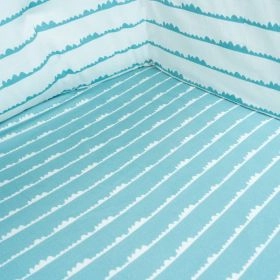 TINY SNOOZE-Organic Fitted Cot Sheet- Bumps