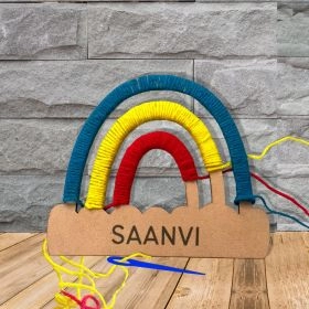 Zooplay India-DIY Rainbow Yarn Craft Kit-Personalized