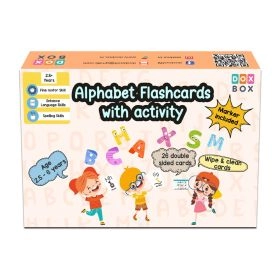 Zooplay India-Alphabet Flashcards with activity- Pack of 26