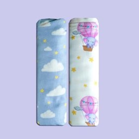 TINY SNOOZE-Organic Muslin Swaddles (Set of 2)-Sky is the Limit