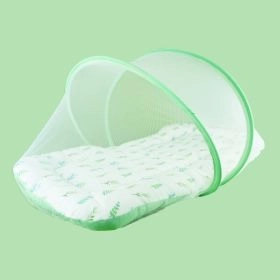 TINY SNOOZE-Organic Baby Mattress with Net- Leaves