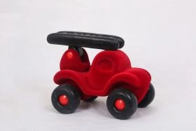 Rubbabu-Fireman Engine Large - Red & Black (0 to 10 years) 