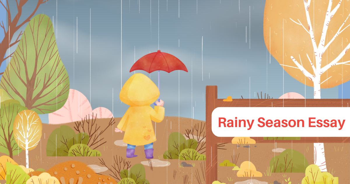 rainy days, monsoon, essay for kids, rainy season essay