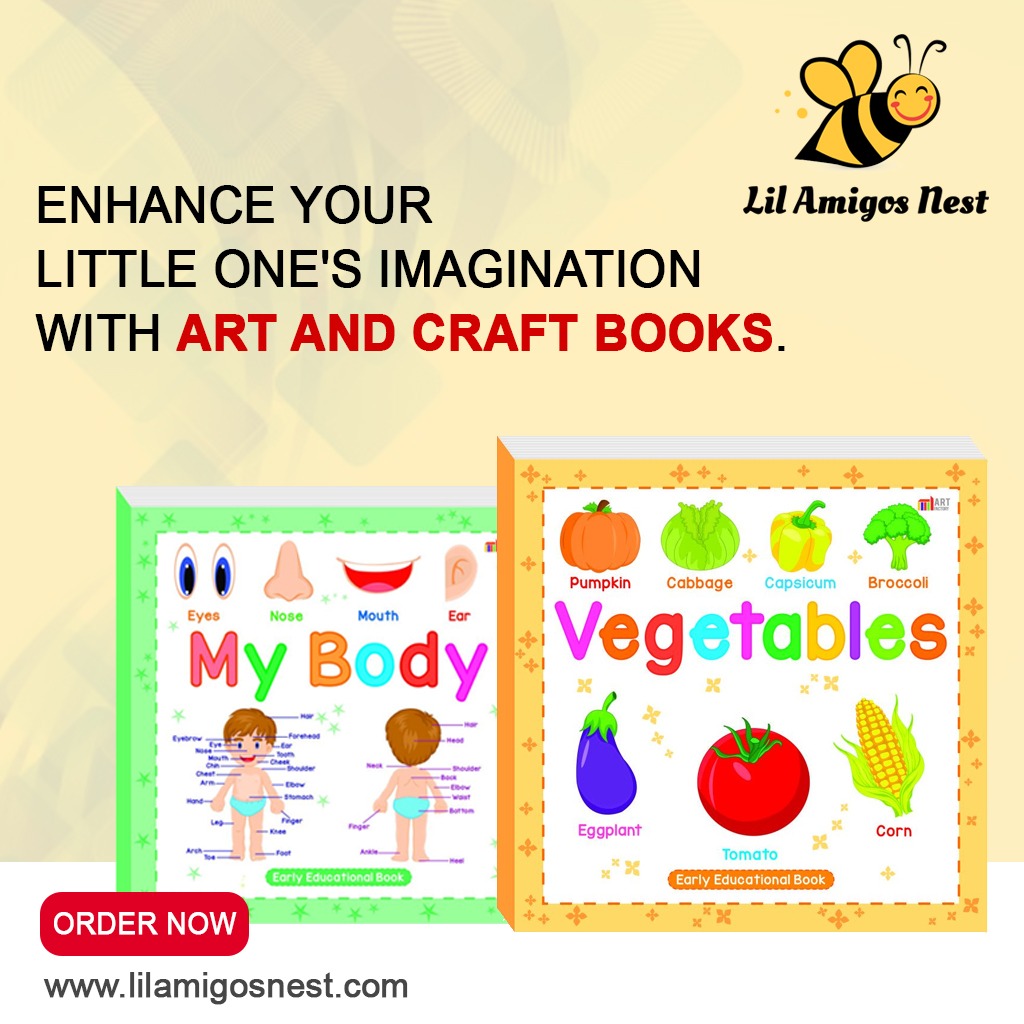 Enhance your little one’s imagination with art & craft books
