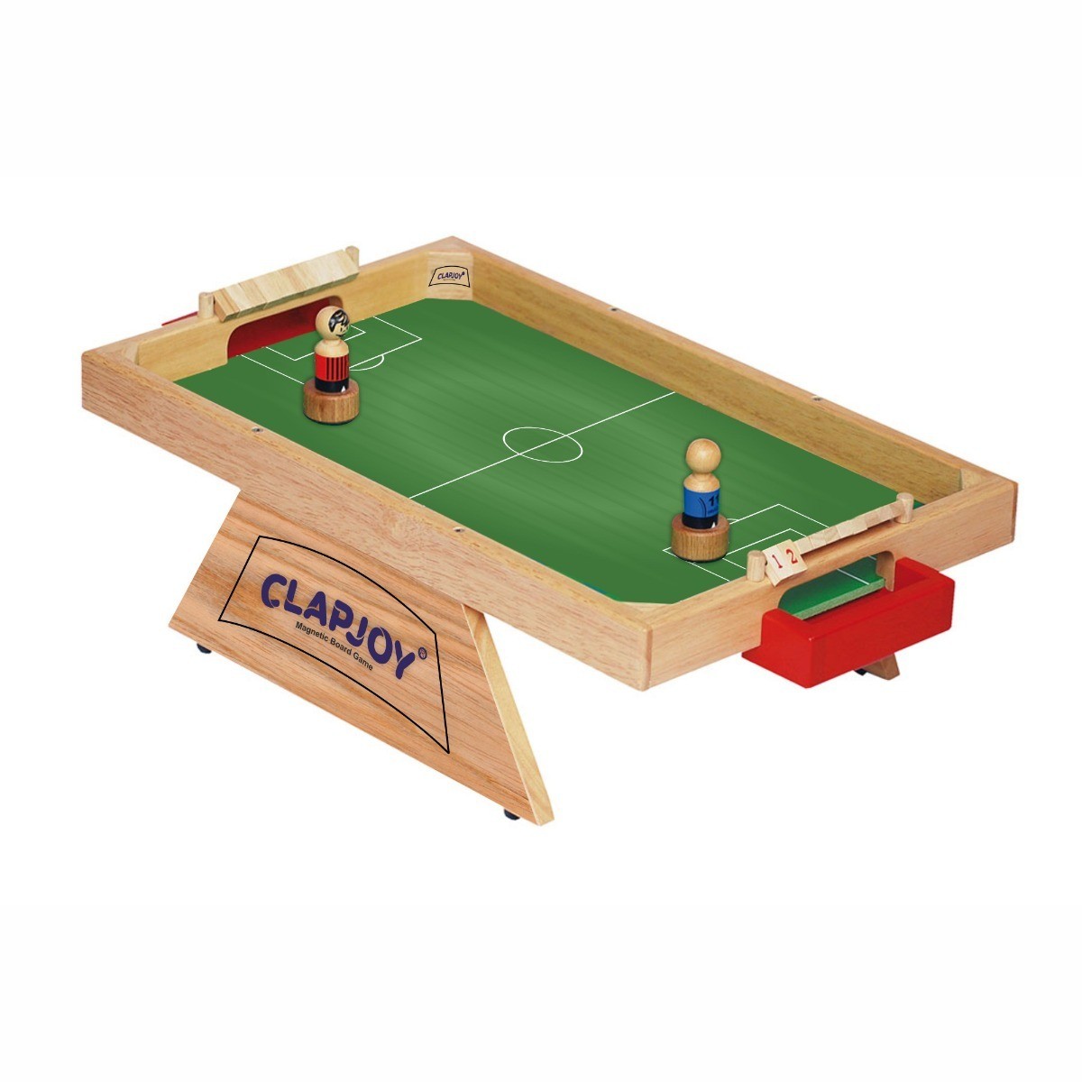 Magnetic Reversible Soccer & Hockey Tabletop Multi Sport Game Set - Portable Mini Desktop Set - Great for Kids and Adults - Magnet Miniature Table Game