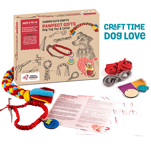 Art and Craft DIY Gift- Dog Collar and Fleece Tug Toy