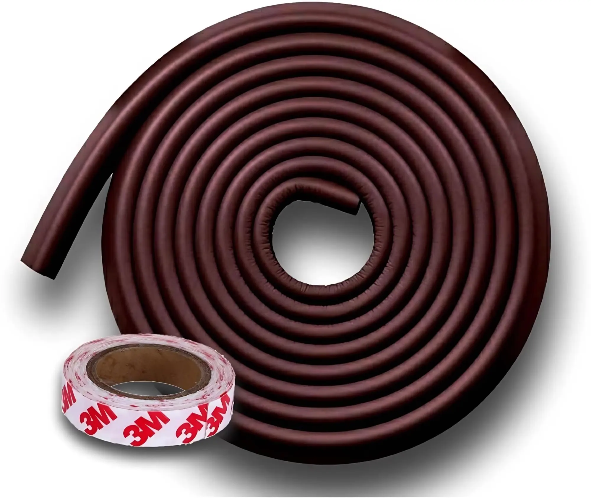 Baby Proofing Extra Thick Edge Protector for Kids - 5 Meters, Brown