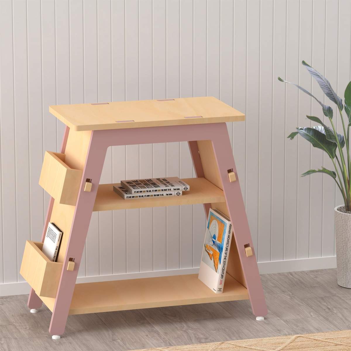 Red Pear Bookshelf (Pink)