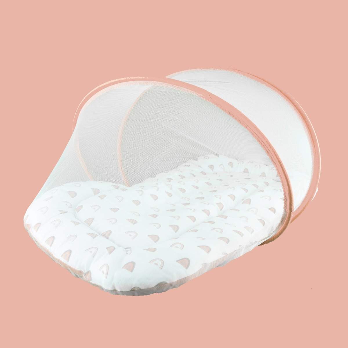 Organic Baby Mattress with Net- Rainbow