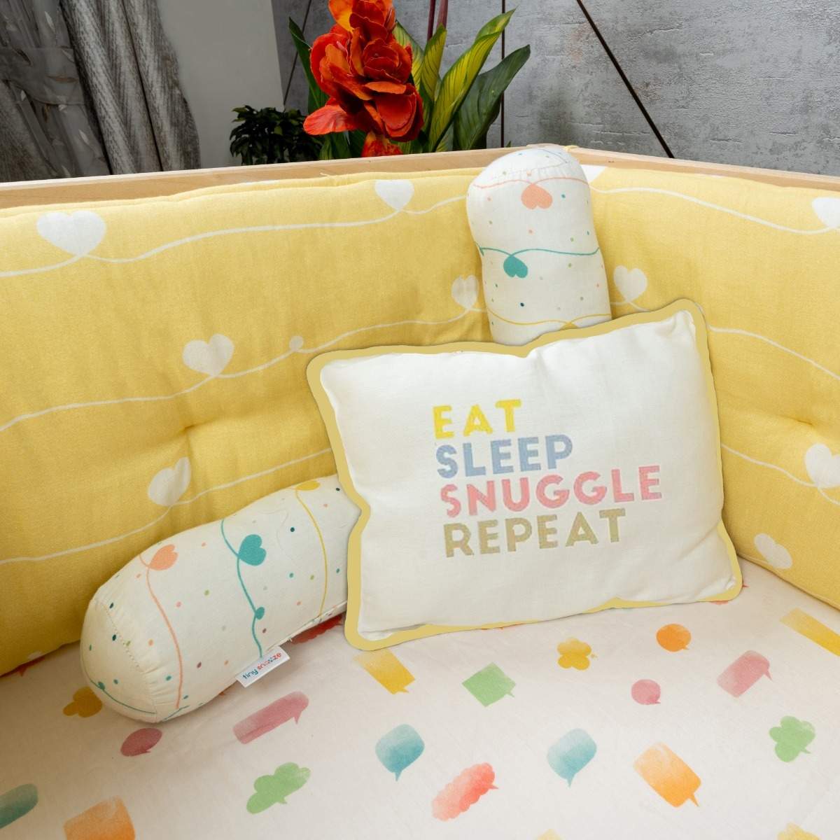 Organic Pillow & Bolsters- Hearts