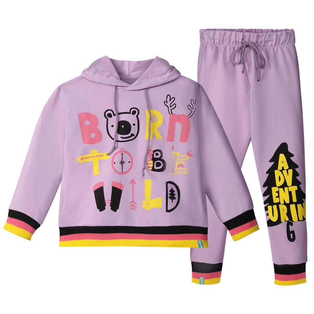 Lavender Adventure - Hoodie & Track Pant Set