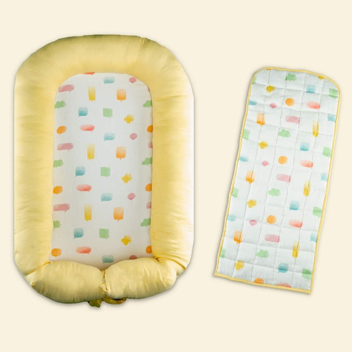 Organic Baby Nest- Speech Bubbles