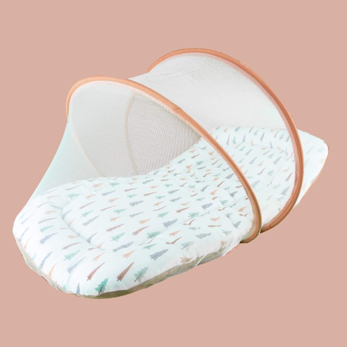 Organic Baby Mattress with Net- Trees