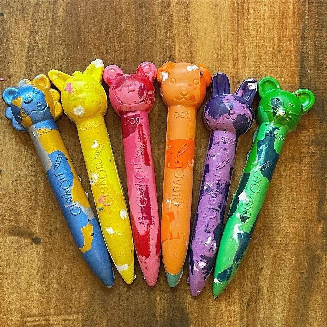 Animal Stick Crayons - Marble Set