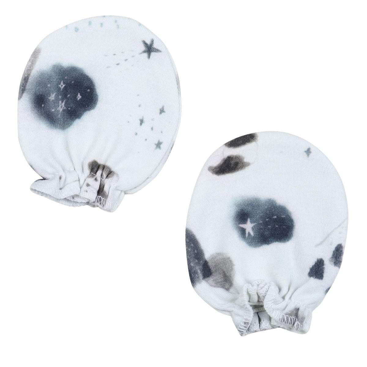 Baby Mittens- Panda on Cream Base