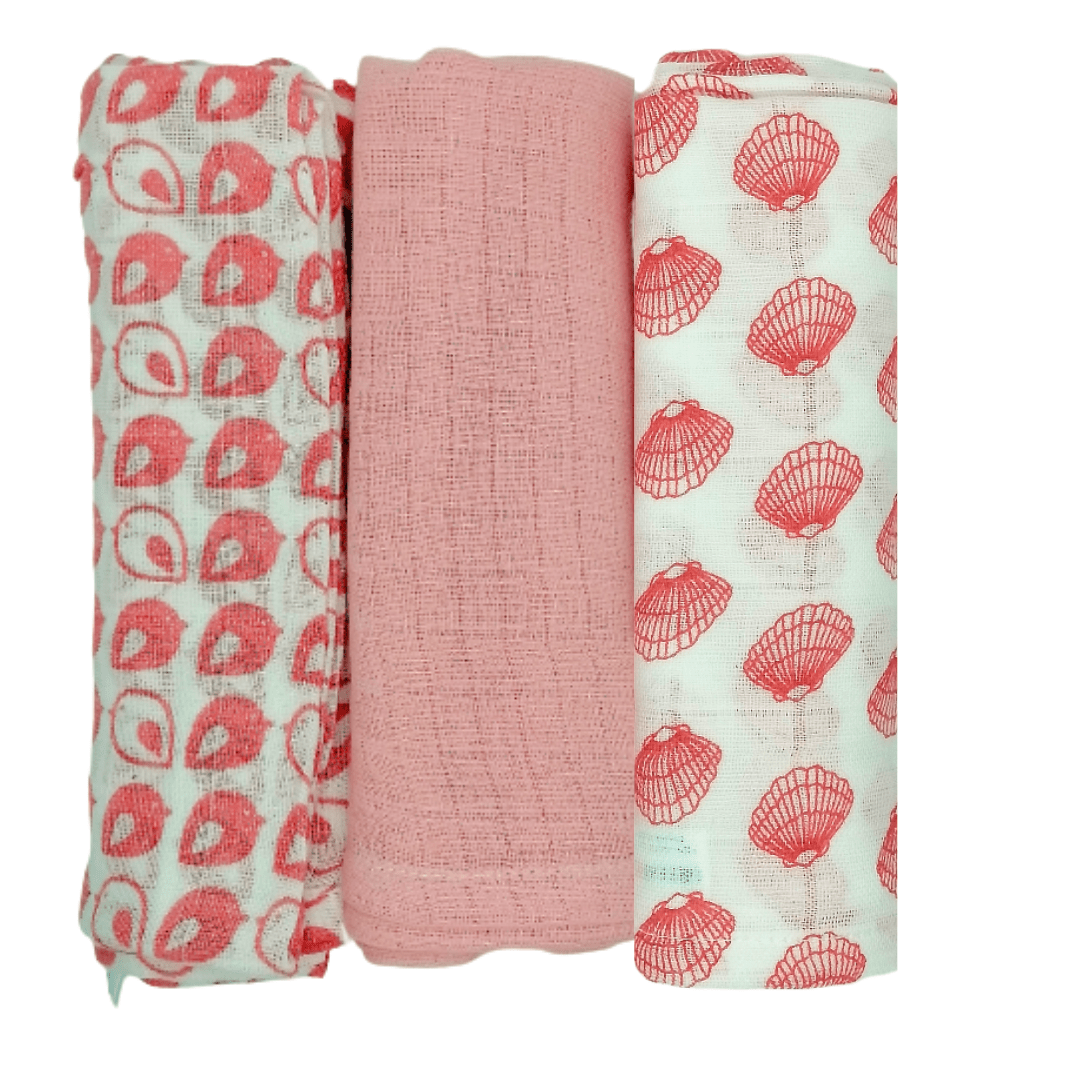 Pink Organic Muslin flats