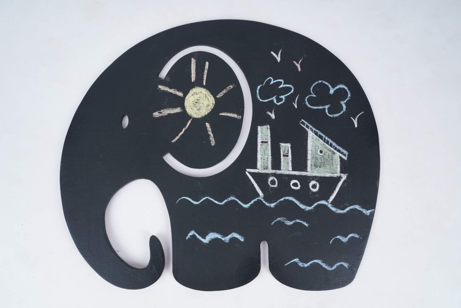 Wooden Baby Elephant - Chalkboard/Wal
