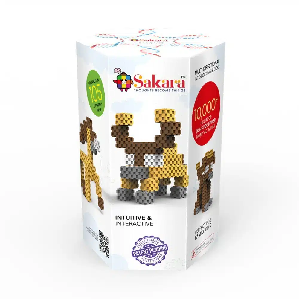 Patent Applied Pets Theme 52-Pcs Building Blocks Toys – Encourages Fine Motor Skills and Problem-Solving