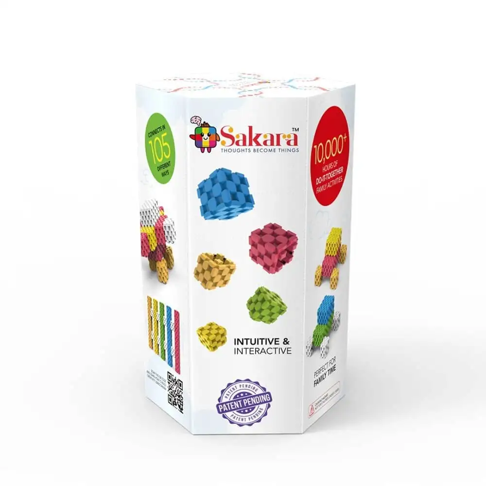 Patent Applied DIY 66-Pcs Light Colors Fine Motor Activities Toys for Kids – Develops Hand-Eye Coordination and Creativity