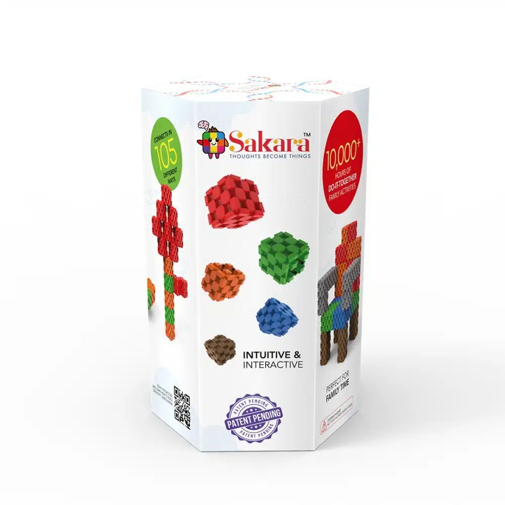 Patent Applied Do-It-Yourself Bright Colors Fine Motor Skills Activities Toy – 66 Pieces of Fun and Learning