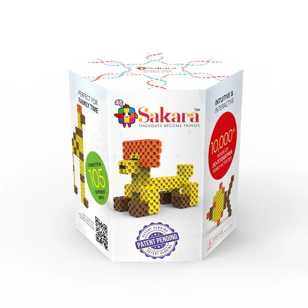 Patent Applied Safari Theme – 37-Pcs Fine Motor Skills Activities Set – Promotes Creativity and Imagination