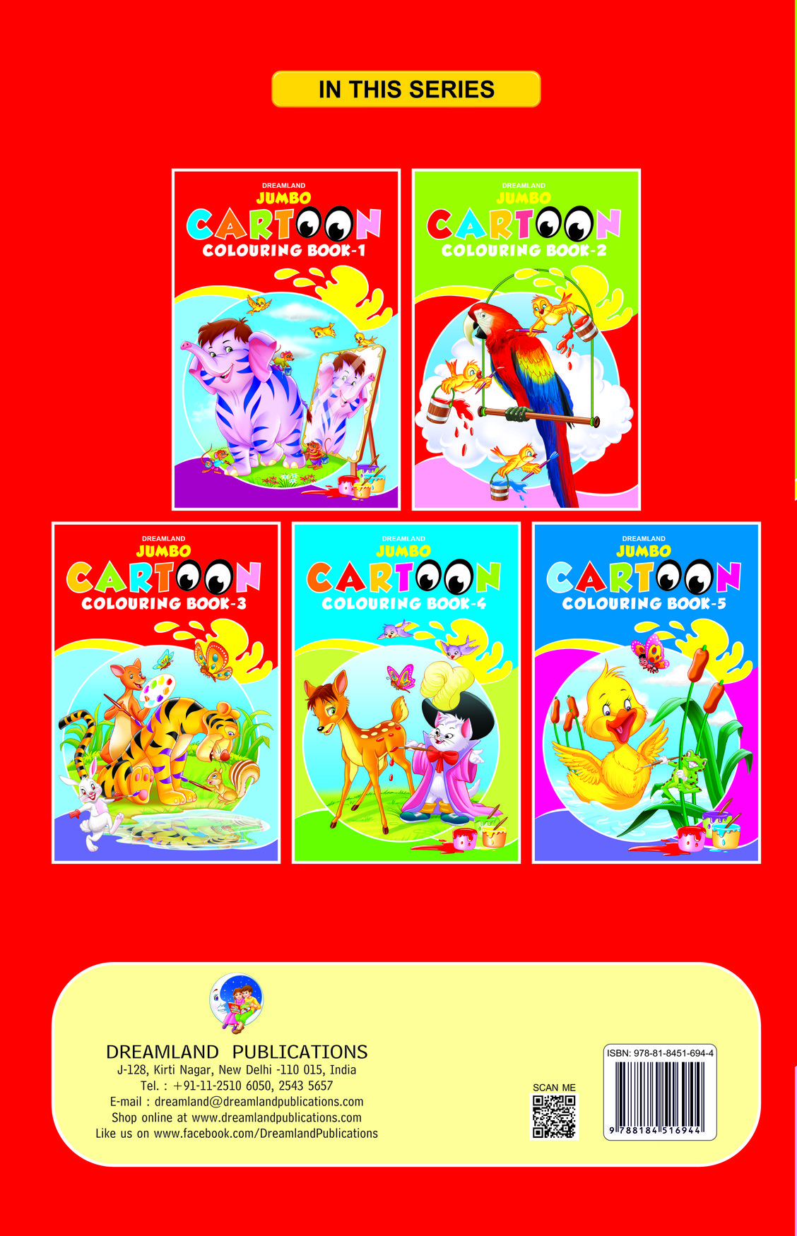 Jumbo Cartoon Colouring Book - 2