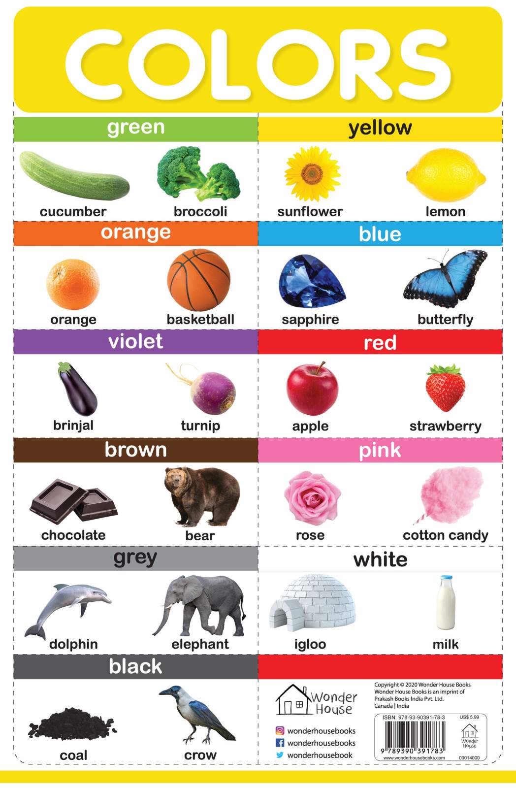 Colors - My First Early Learning Wall Posters: For Preschool, Kindergarten, Nursery And Homeschooling (19 Inches X 29 Inches)