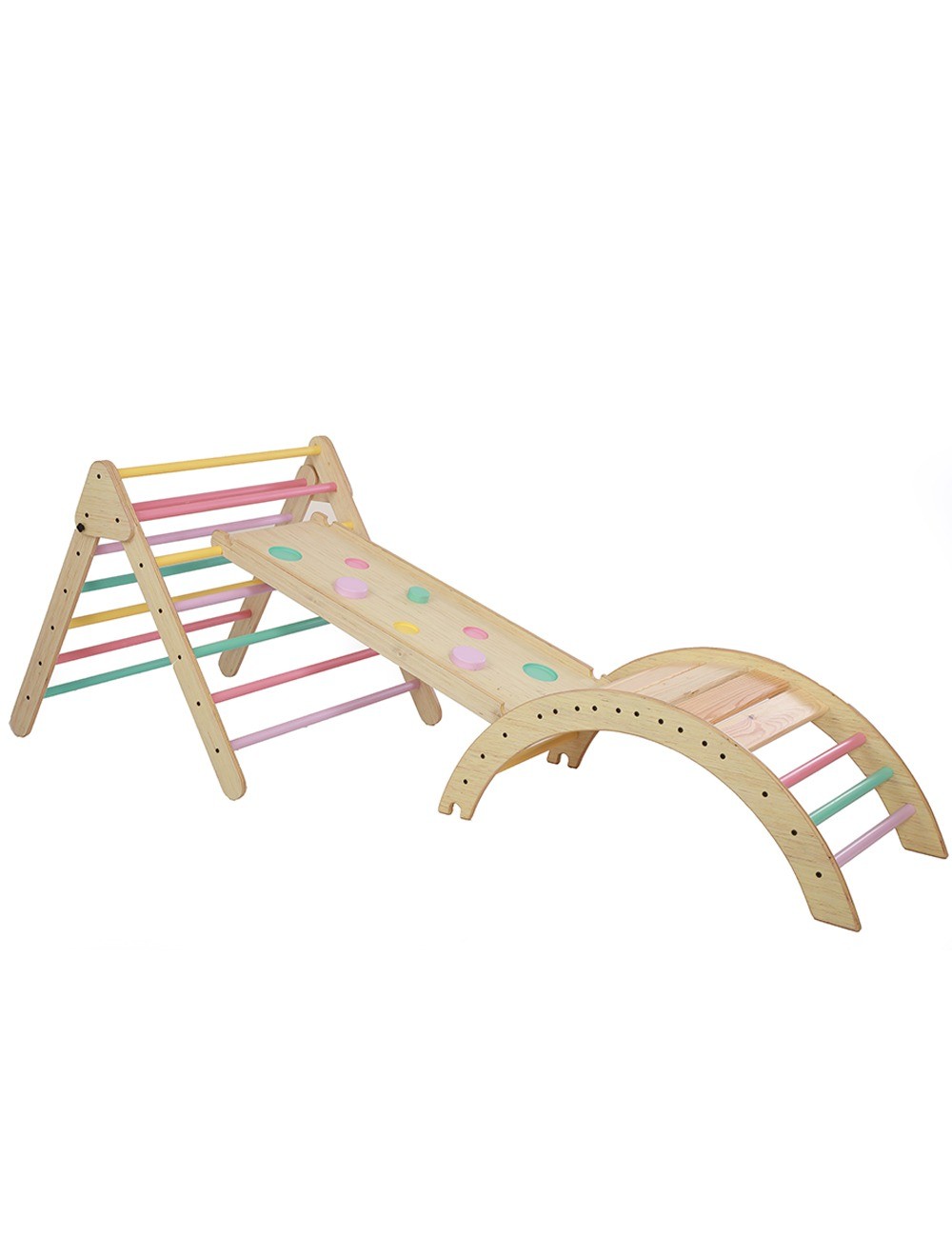 Pikler Triangle and Pikler Arch-Semi colored (PREORDER - 7 DAYS)