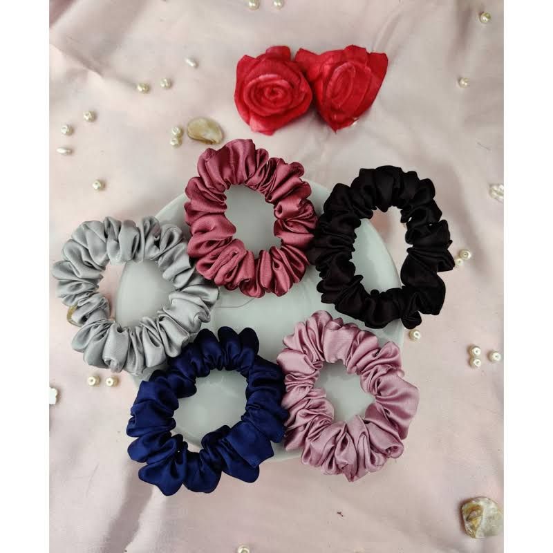 A Tiny Moppet-Satin Scrunchies | Count 5 - ATM-0028