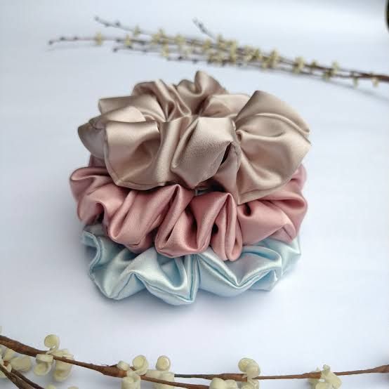 A Tiny Moppet-Satin Scrunchies | Count 3 - ATM-0029