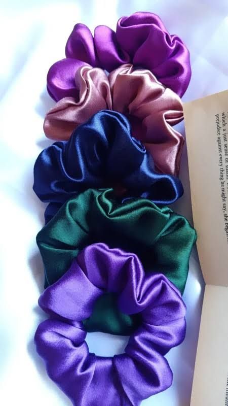 A Tiny Moppet-Satin Scrunchies | Count 5 - ATM-0043