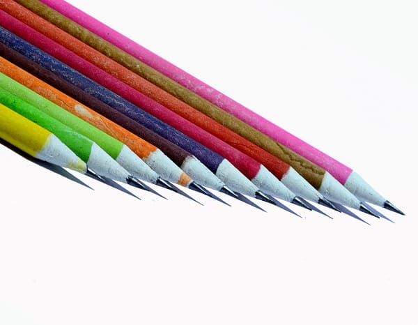 A Tiny Moppet-News paper Colour Pencils - Set of 10 pencils | 2 packs | 20 Pencils - ATM-0064